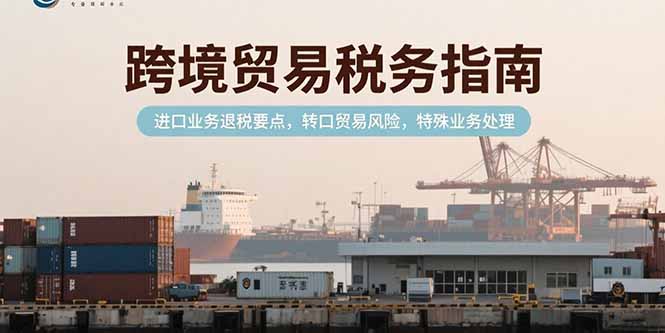 跨境贸易税务指南，进口业务退税要点，转口贸易风险，特殊业务处理-仙女副业网