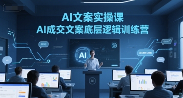 AI文案实操课，AI成交文案底层逻辑训练营-仙女副业网