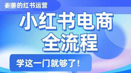 小红书电商全流程，精简易懂，从入门到精通，学这一门就够了-仙女副业网