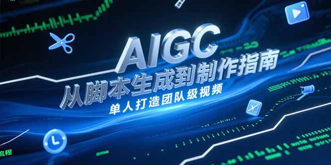 AIGC视频制作指南，从脚本生成到剪辑全流程，单人打造团队级视频-仙女副业网